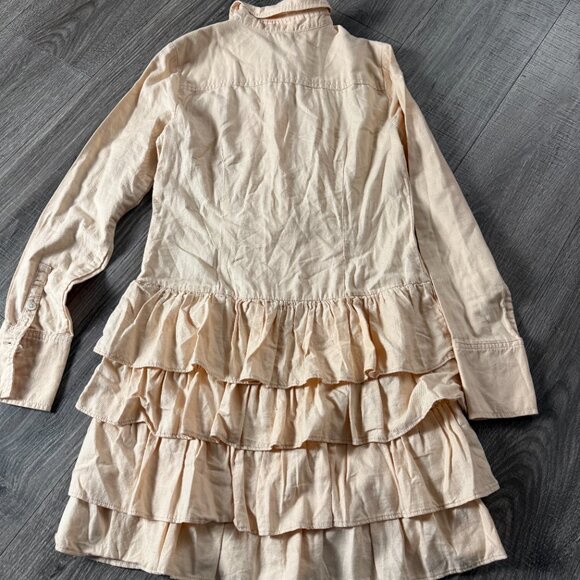 NWT J. Crew Long Sleeve Tiered Pleated Tunic Dress Women's Size 0 - Picture 7 of 7